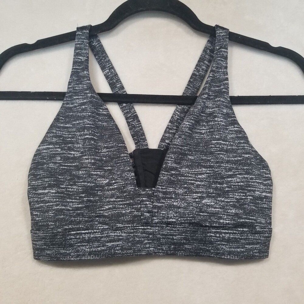 Victoria's Secret XS Sports Bra VSX Sport Racer Back Gray Gym Workout Running